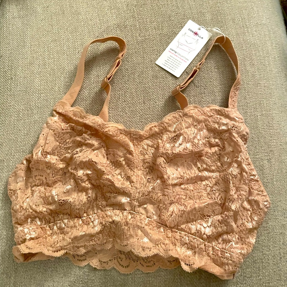 NWT Cosabella Curvy Bralette - Nude